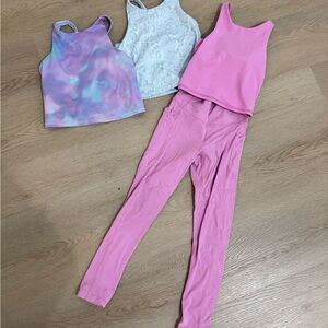 Target In Motion Activewear Set with Pink Leggings - Size Small fits girls 6-7
